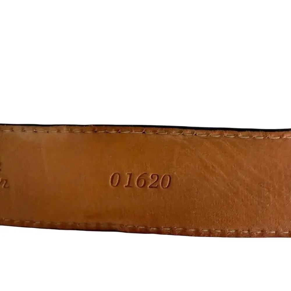 Martin Dingman black leather mens belt size 36